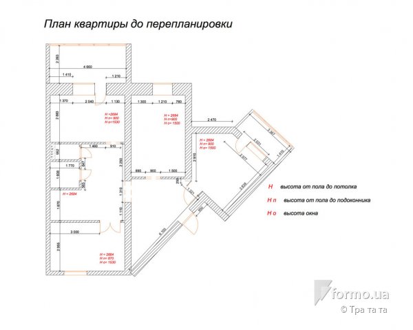 Чертежи для квартиры в Ялте