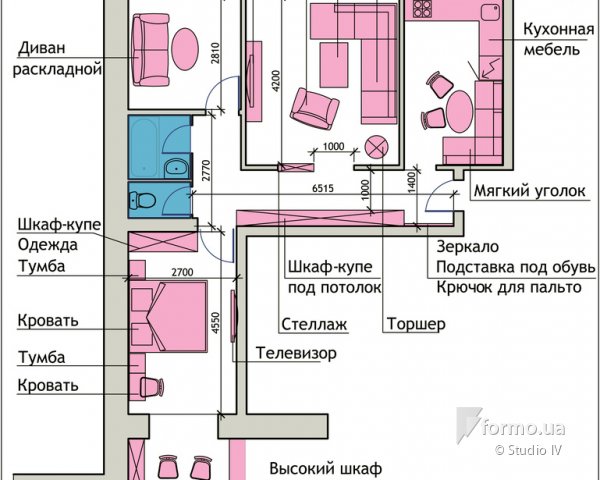 Дизайн 3-х комнатной квартиры