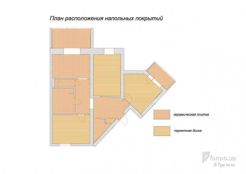 Чертежи для квартиры в Ялте, Тра та та, Чертежи, Дизайн интерьеров Formo.ua