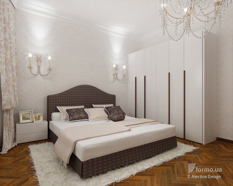 Восхитительная квартира, Alevtina Design, Спальня, Дизайн интерьеров Formo.ua