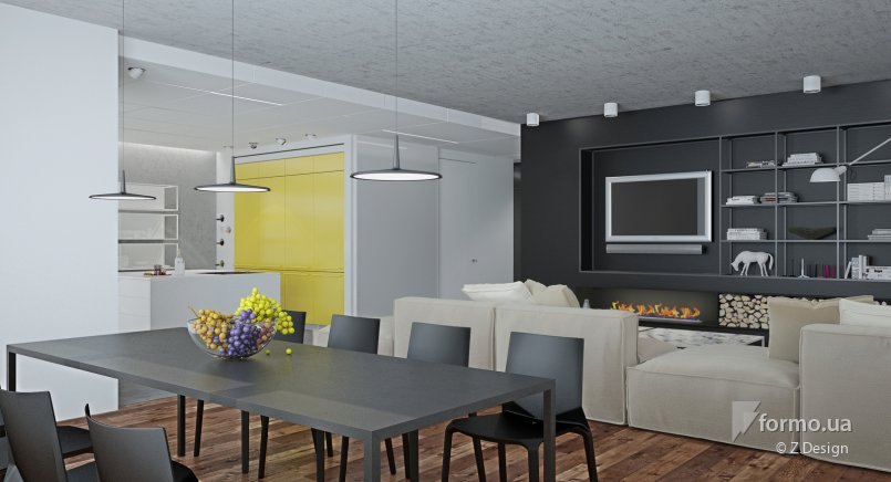 Apartment 4/2, Z.Design, Гостиная, Дизайн интерьеров Formo.ua